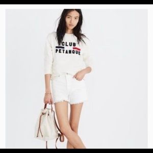 Madewell cream sweatshirt